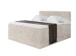BOXSPRINGBETT mit Matratze H3|H4 und Lattenrost - TOLO KING 180x200 Cord - Creme