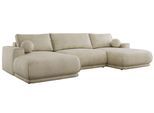 WOHNLANDSCHAFT RINA U Beige Velvet