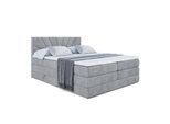BOXSPRINGBETT MILTIO KING - 140x200 - H3/H4 - Grau