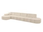 ECKSOFA Ottomane Links LIVO-L3 - 422x173x79,5 cm Beige