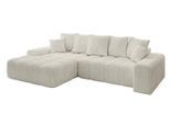 ECKSOFA Ottomane Links ENSI-L - 267x164x88 cm Creme