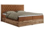 BOXBETT AMORE 180/200 Orange Struktur - H3