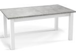 ESSTISCH Molly rechteckig ausziehbar, Grauer Beton 160-240/90/75 cm