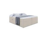 BOXBETT mit H4-Matratze und Lattenrost - MARCE BW - 140x200 Beige