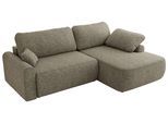 ECKSCHLAFSOFA CUBO L Grau Struktur - rechts