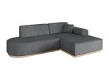ECKSOFA Ottomane Rechts IREA-L1 - 232x165x80 cm Duneklgrau