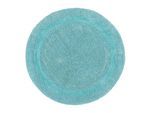 BADEMATTE 80 cm rund, 100% Baumwolle, wendbar