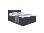 BOXSPRINGBETT OTTA KING - 120x200 - H3/H4 - Schwarz
