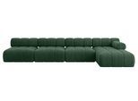 ECKSOFA modulares Sofa Razon-L3 - 380x160x70 cm Grün Cord