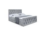 BOXBETT AMAY-Z - 160x200 cm - H3 - Grau