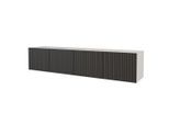 LOWBOARD KITO-W 2x100x40x40 cm - Weiß / Schwarz