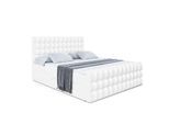 BOXBETT VIONE-Z - 140 x 200 - H4 - Weiß Hochglanz