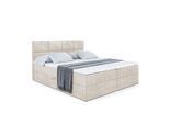 BOXBETT mit Matratze H3 und Lattenrost - ARDENI - 120x200 cm Ecru