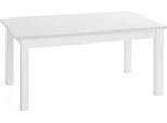 ESSTISCH Lindberg Weiß ausziehbar verlängerbar rechteckig, Weiß 120-160/70/77 cm