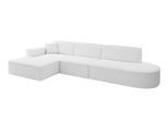 ECKSOFA Ottomane Links IREA-L2-v4 - 327x165x77 cm Weiß
