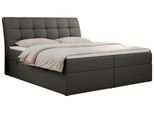 BOXBETT DIEGOS 160/200 Dunkelgrau Kunstleder - H4