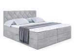 BOXBETT mit Matratze H3 und Lattenrost - CATOR - 160 x 200 Hellgrau
