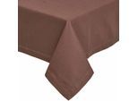 TISCHDECKE braun 137/178 cm, 100% Baumwolle