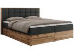 BOXBETT ALBERO 1 - 140/200 Dunkelgrau Struktur - H4