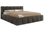 POLSTERBETT NIRA CLASSIC 200/200 - Dunkelgrau Velvet - ohne Matratze