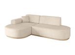 ECKSOFA Ottomane Links MARI-L1-v1 - 243x171x83 cm Beige Cord
