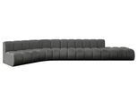 ECKSOFA modulares Sofa Brilo-L2 - 471x174x70 cm Dunkelgrau