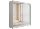 KLEIDERSCHRANK VESLI - 200 cm - Weiß