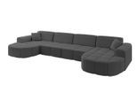 WOHNLANDSCHAFT LIVO-U2 - 400x173x79,5 cm Grau