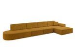 ECKSOFA Ottomane Rechts IREA-L3-v3 - 412x165x77 cm Senfgelb