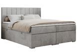 BOXBETT ALLY 120/200 Hellgrau Velvet - H3
