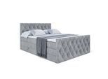 BOXSPRINGBETT AMAY-Z KING - 180x200 - H3/H4 - Grau