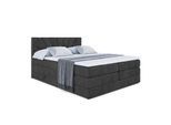 BOXSPRINGBETT MILTIO KING - 120x200 - H3/H4 - Schwarz