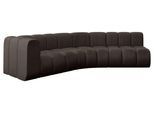 ECKSOFA modulares Sofa Karex-L1 - 308x194x70 cm Braun
