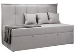 BOXBETT BANCO 90/200 Hellgrau Velvet - H3