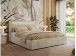 POLSTERBETT GOLD 5 CLASSIC 200/200 - Beige Velvet - Multipocket-Matratze
