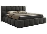 BOXBETT NIRA 180/200 - Dunkelgrau Velvet - H4