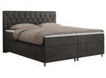 BOXBETT ROMA 180/200 - Dunkelgrau Velvet - H4