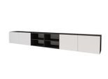 LOWBOARD ELIO-W 3x100x40x40 cm - Schwarz / Weiß
