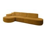 ECKSOFA Ottomane Links MARI-L2-v3 - 328x171x83 cm Senfgelb Cord