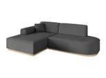 ECKSOFA Ottomane Links IREA-L1 - 232x165x80 cm Grau