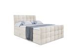 BOXSPRINGBETT BRUGO-Z KING - 140 x 200 - H3/H4 - Ecru