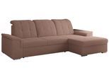 ECKSOFA MADRITO L - Rosa Boucle - Rechts