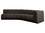 ECKSOFA modulares Sofa Karex-L1 - 308x194x70 cm Braun