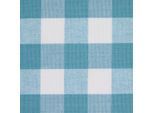 BAUMWOLLSTOFF Meterware blau-weiß kariert, 150 cm