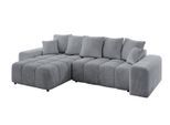 ECKSOFA Ottomane links ENIL-L 297x189x68 Hellgrau Velours