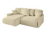 ECKSOFA Ottomane links ONESK-L -v1 216x177x72 Beige Velours
