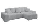 ECKSOFA Ottomane rechts ENIL-L 297x189x68 Grau Cord