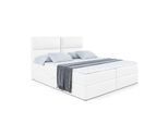 BOXBETT mit Matratze H4 und Lattenrost - BOXI3 - 180x200 cm - H4 - Weiß Hochglanz