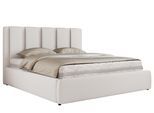 POLSTERBETT SAVINO CLASSIC 140/200 - Weiß Kunstleder - Multipocket-Matratze