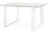 ESSTISCH Lilo rechteckig ausziehbar, Marmor Weiß 160-260/90/76 cm